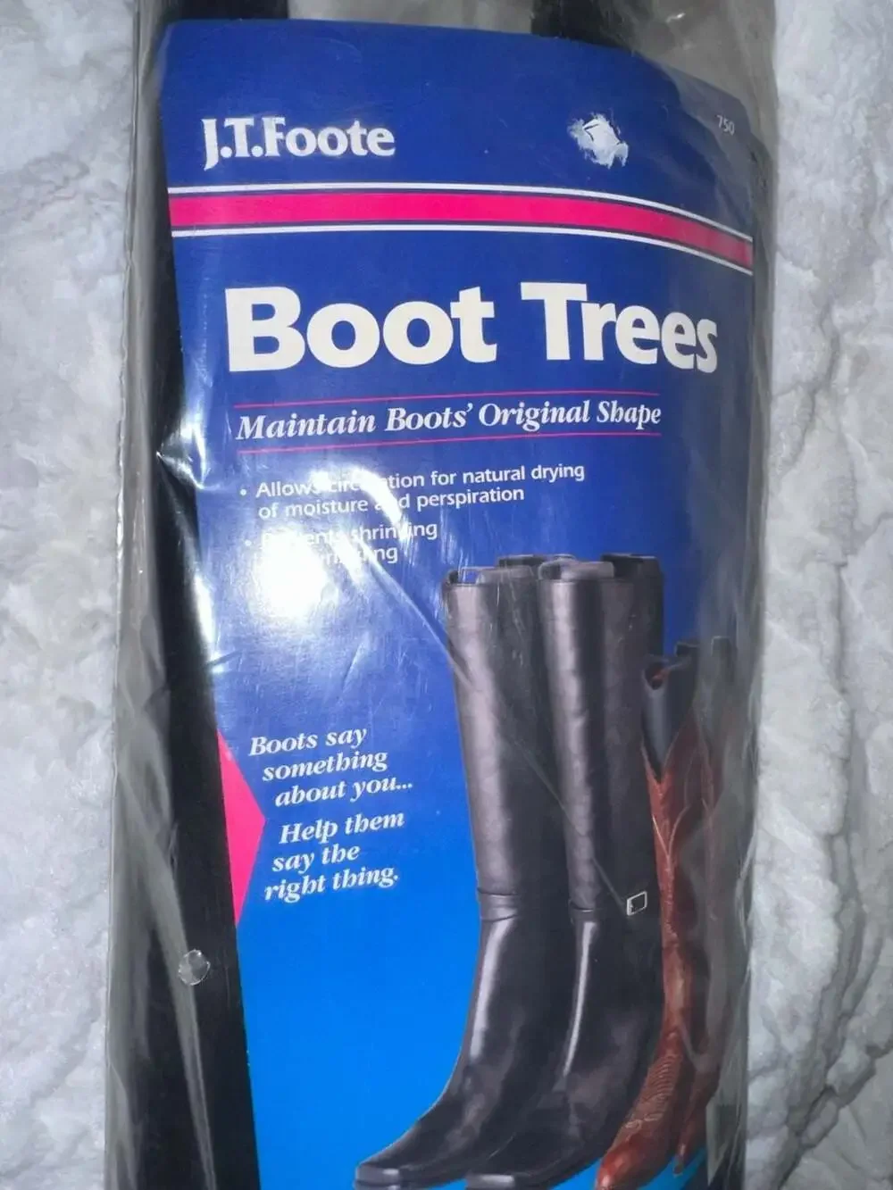 J.T. Foote Plastic Boot Trees One Pair for Calf & Tall Boots